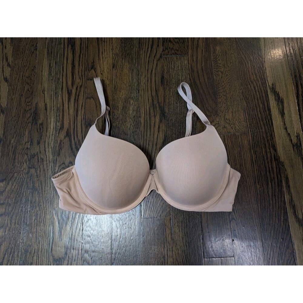 Victoria's Secret Bra Size 38B Tan Underwire Padded Full Coverage Push Up